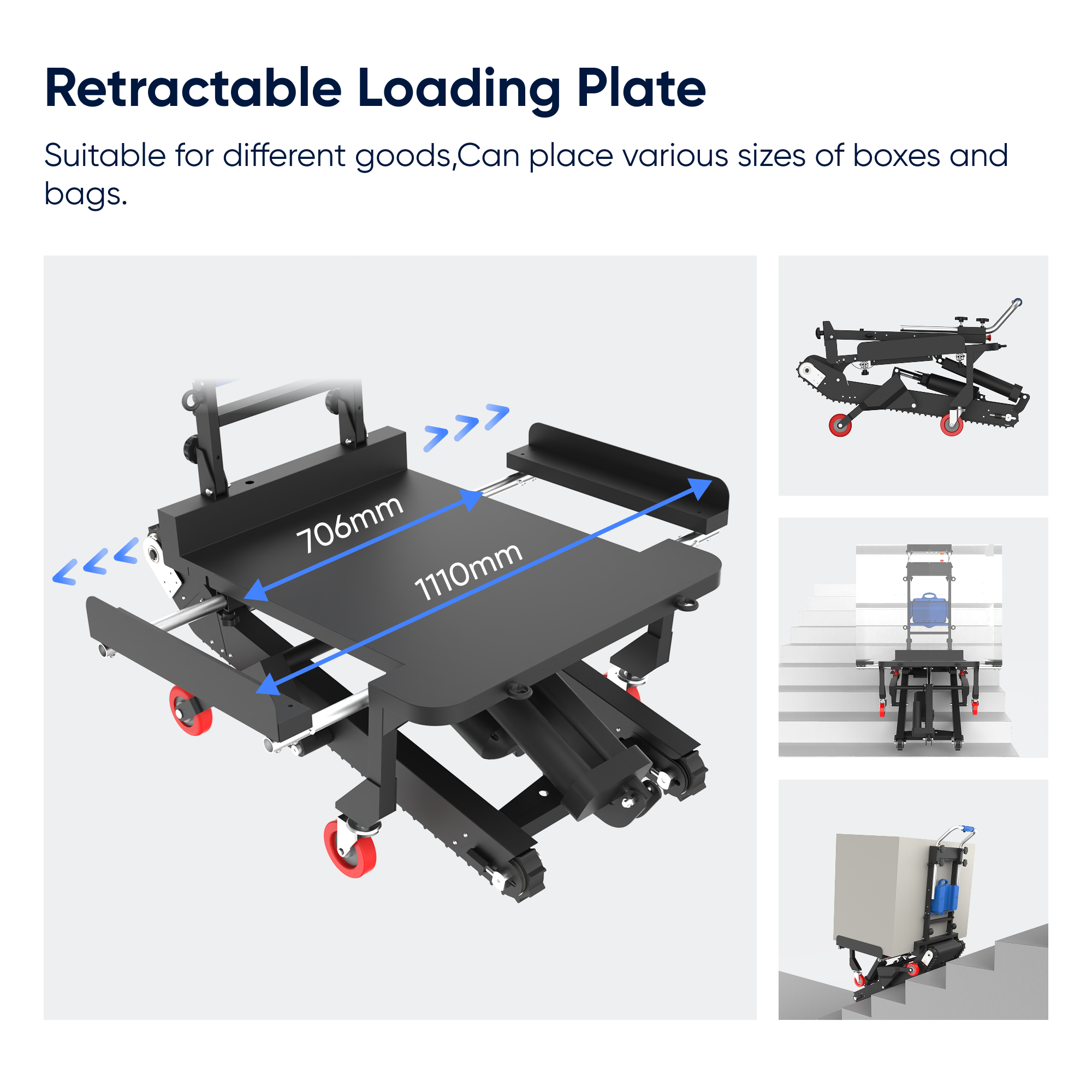 Electric Stair Climber Dolly 551 lbs Self-Balancing