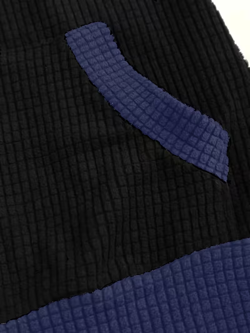 Color Block Zip-up Cat Hoodie Sweatshirt