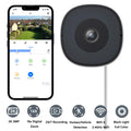 3MP 2K WiFi Window Camera with 24/7 Recording & Alexa Support