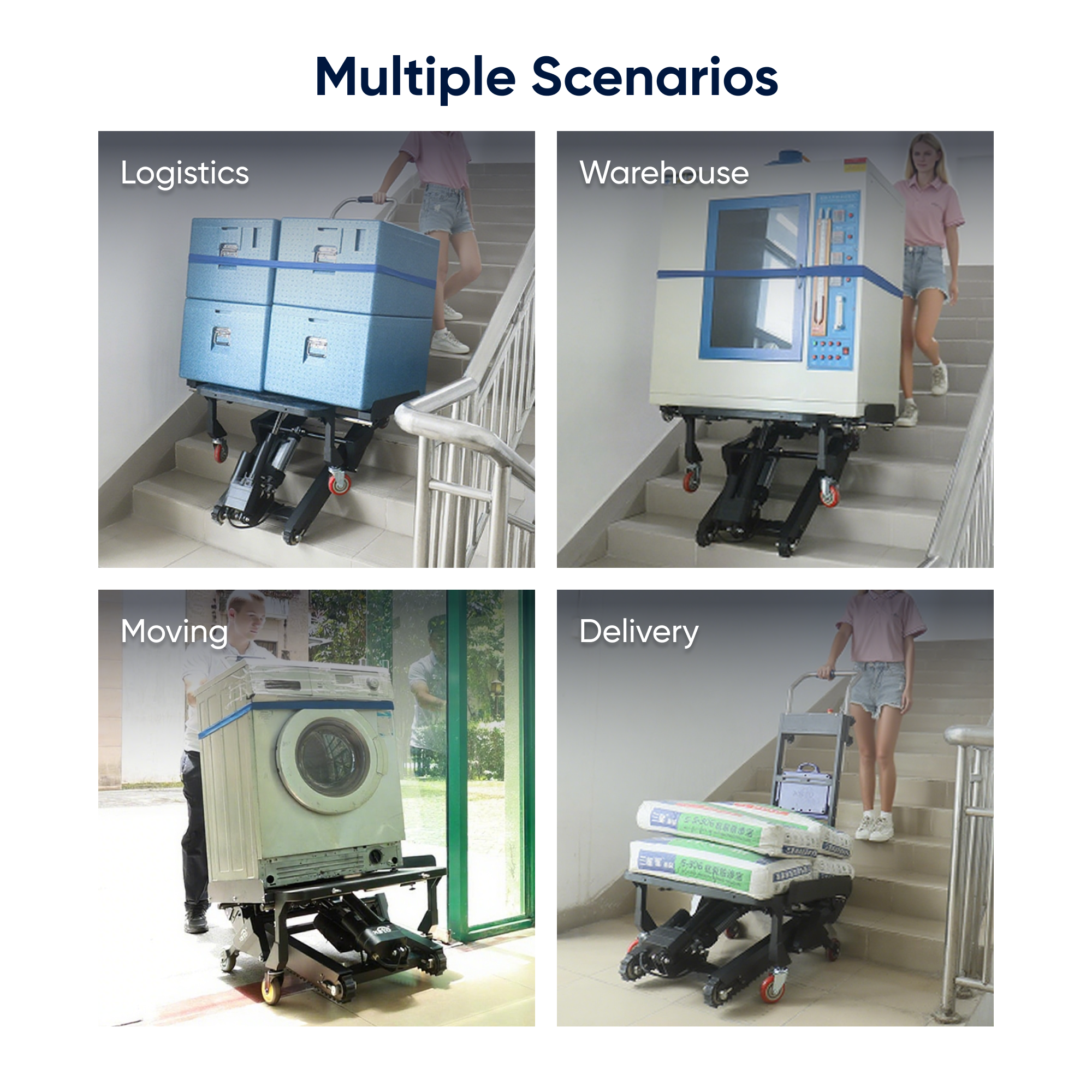Electric Stair Climber Dolly 551 lbs Self-Balancing