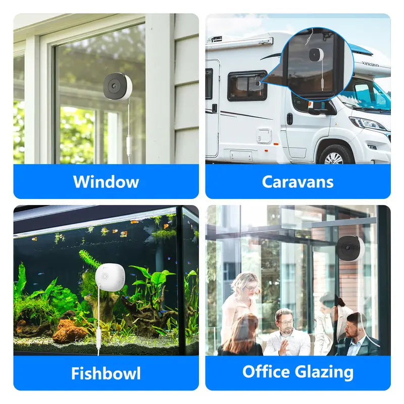 3MP 2K WiFi Window Camera with 24/7 Recording & Alexa Support