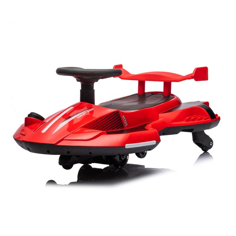 12V Electric Wiggle Car for Kids 3+, 2-in-1 Ride-On with Bluetooth, Flashing Wheels & Music – Perfect Gift