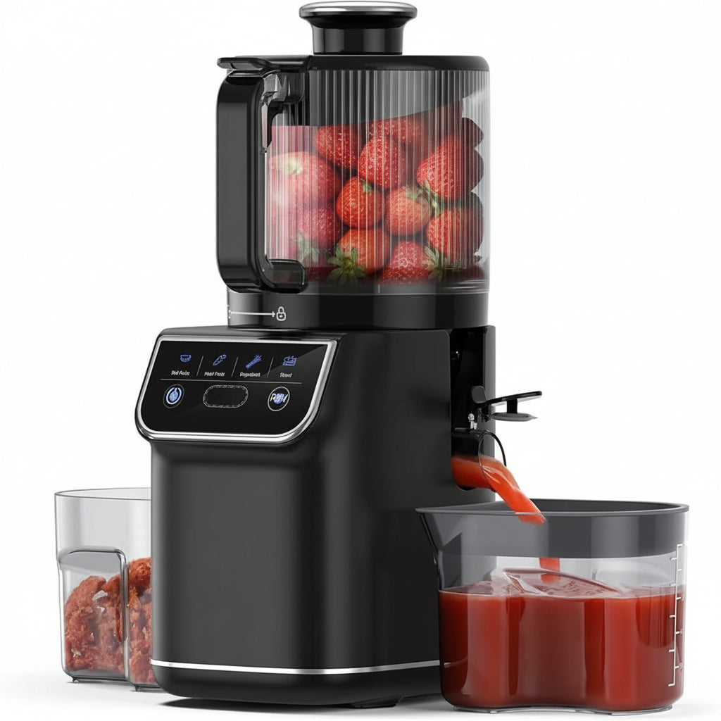100oz Cold Press Juicer, 6.5" Wide Chute, Touch & Manual Options, Quiet & Easy to Clean