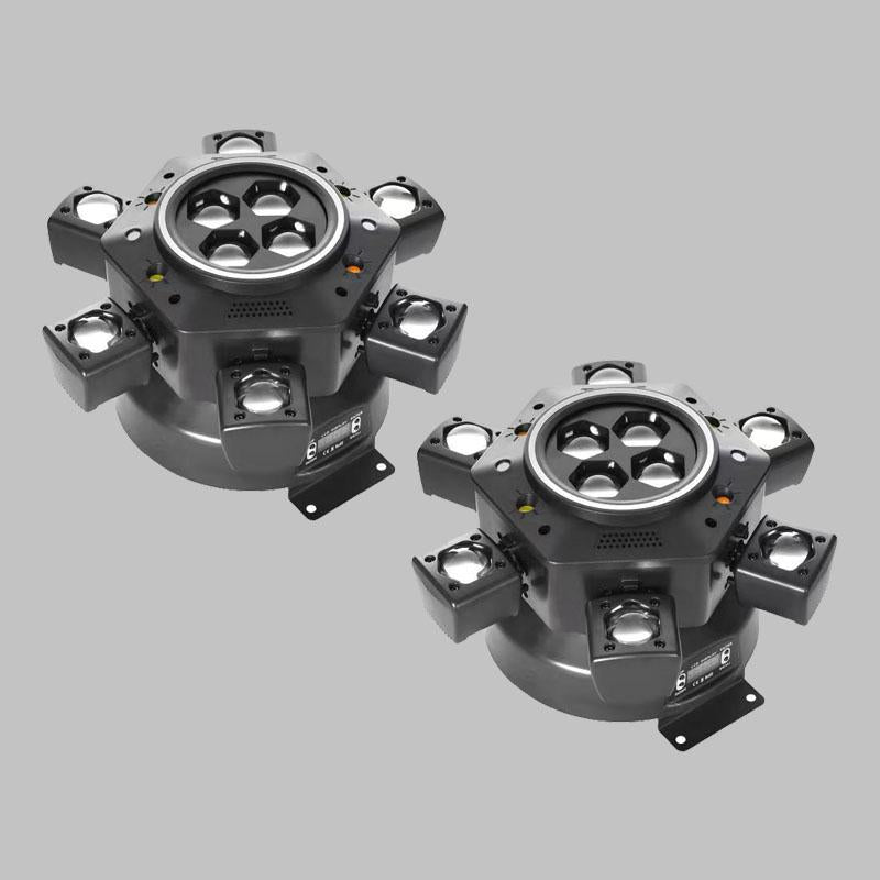 LED Moving Head DJ Lights – RGBW 6-in-1 Effects for Parties & Events