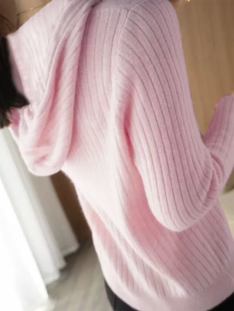 Women'S Cozy Fleece Hoodie - Casual Pullover with Button Front