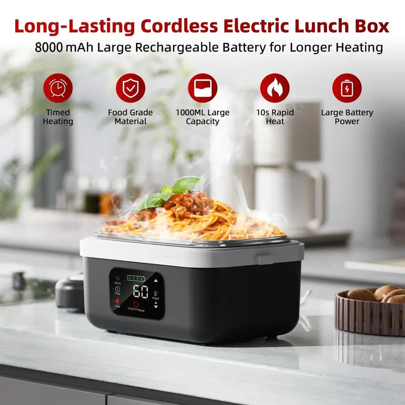 Cordless Electric Lunch Box Food Heater