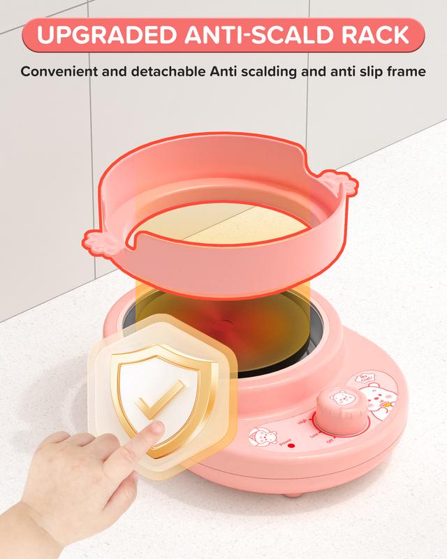 Pink Kids Cooking Set - Safe Knife & Kitchen Play for 8-12 Girls