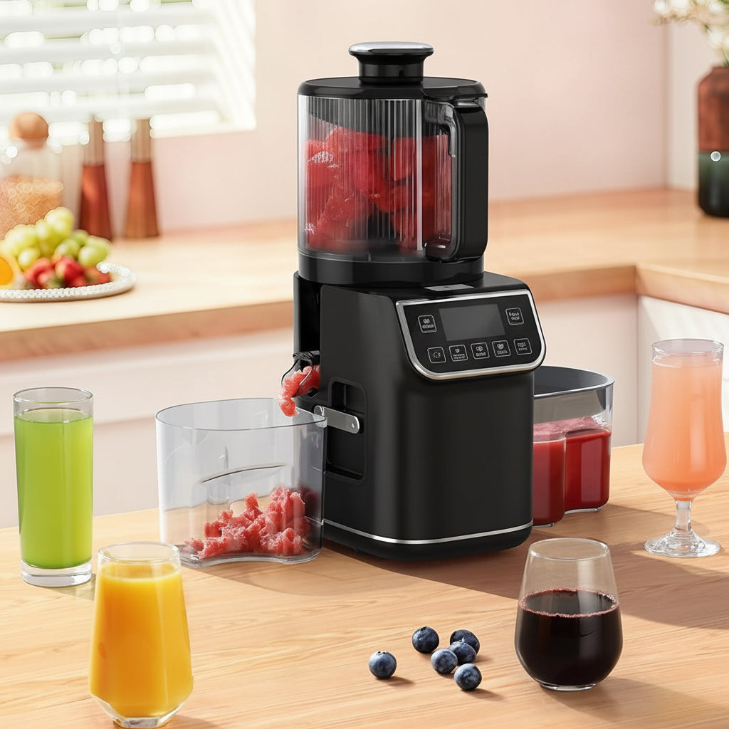 100oz Cold Press Juicer, 6.5" Wide Chute, Touch & Manual Options, Quiet & Easy to Clean